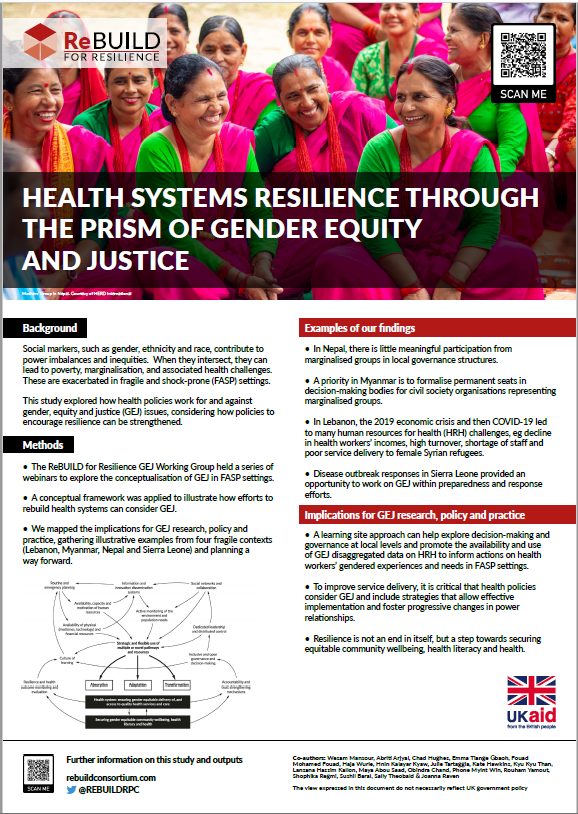 Screengrab of the gender equity and justice poster