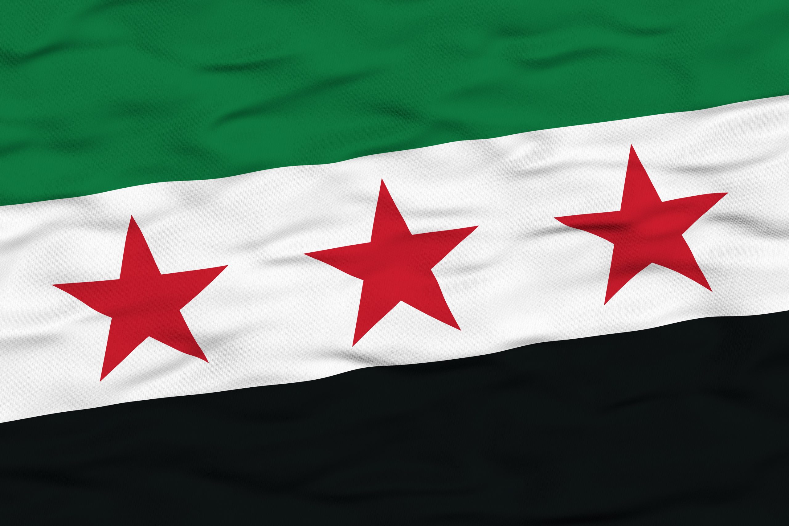 Image of the Syrian flag (2026 version)